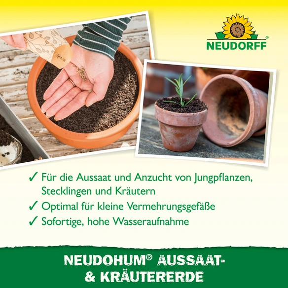 Erde »NeudoHum«, Aussaat- und KräuterErde, 20,0L