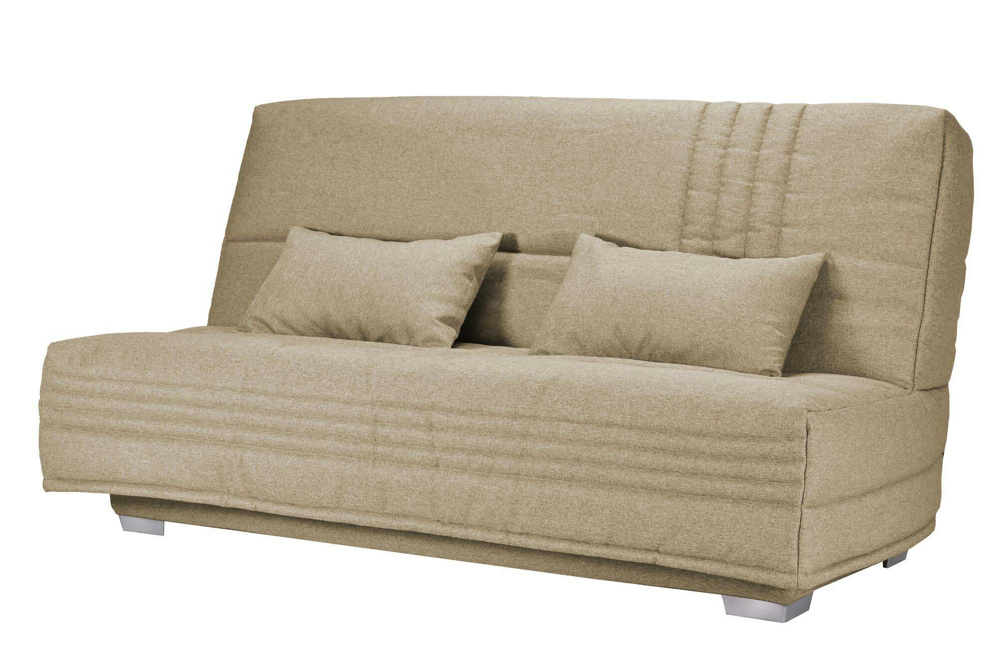 GENAY - Banquette clic-clac avec matelas de 17 cm sable