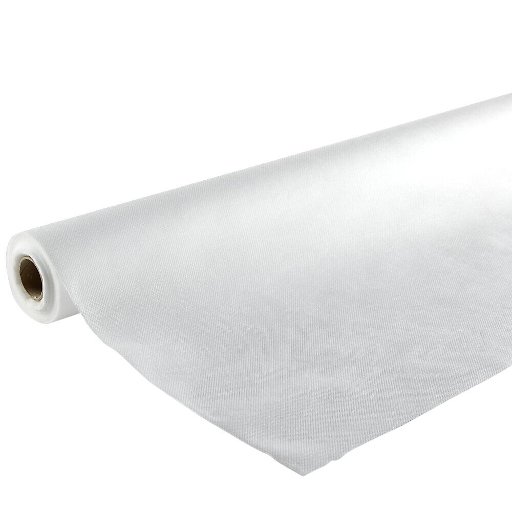 Nappe indéchirable tissu synthétique spunbond blanc 1,2x15m