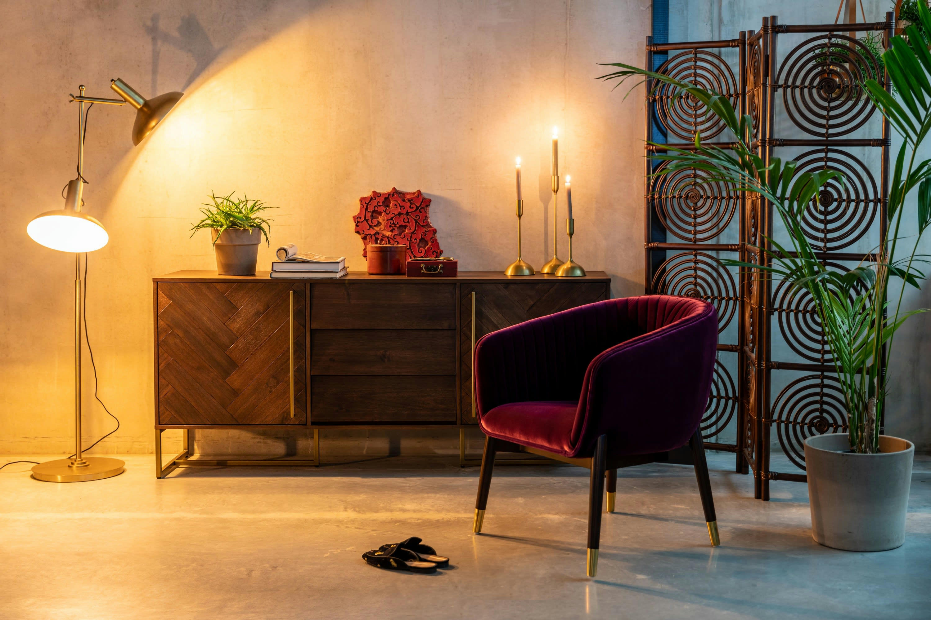 CLASS - Buffet haut en acacia marron