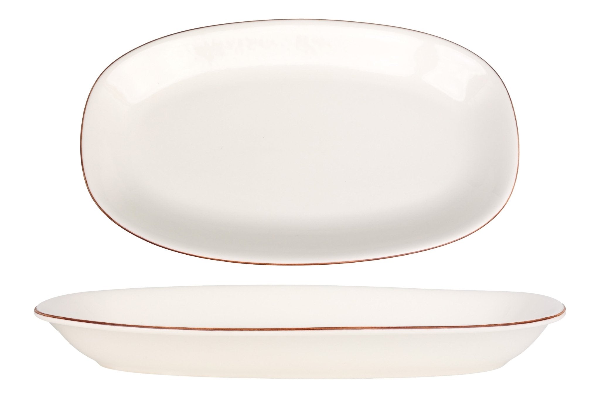 Bonna Serveerschaal - Retro - Porselein - 34x19 cm - set van 2