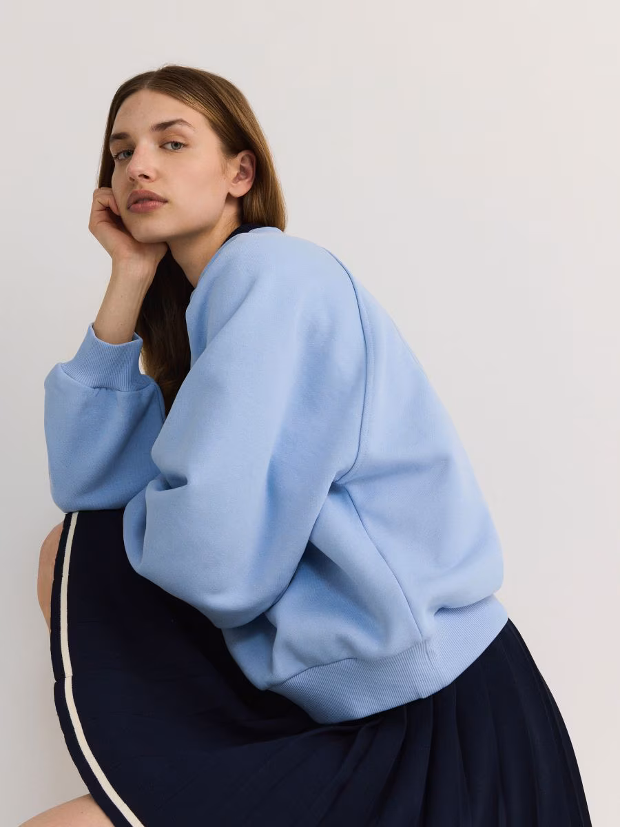 Cotton Sweatshirt With Embroidery