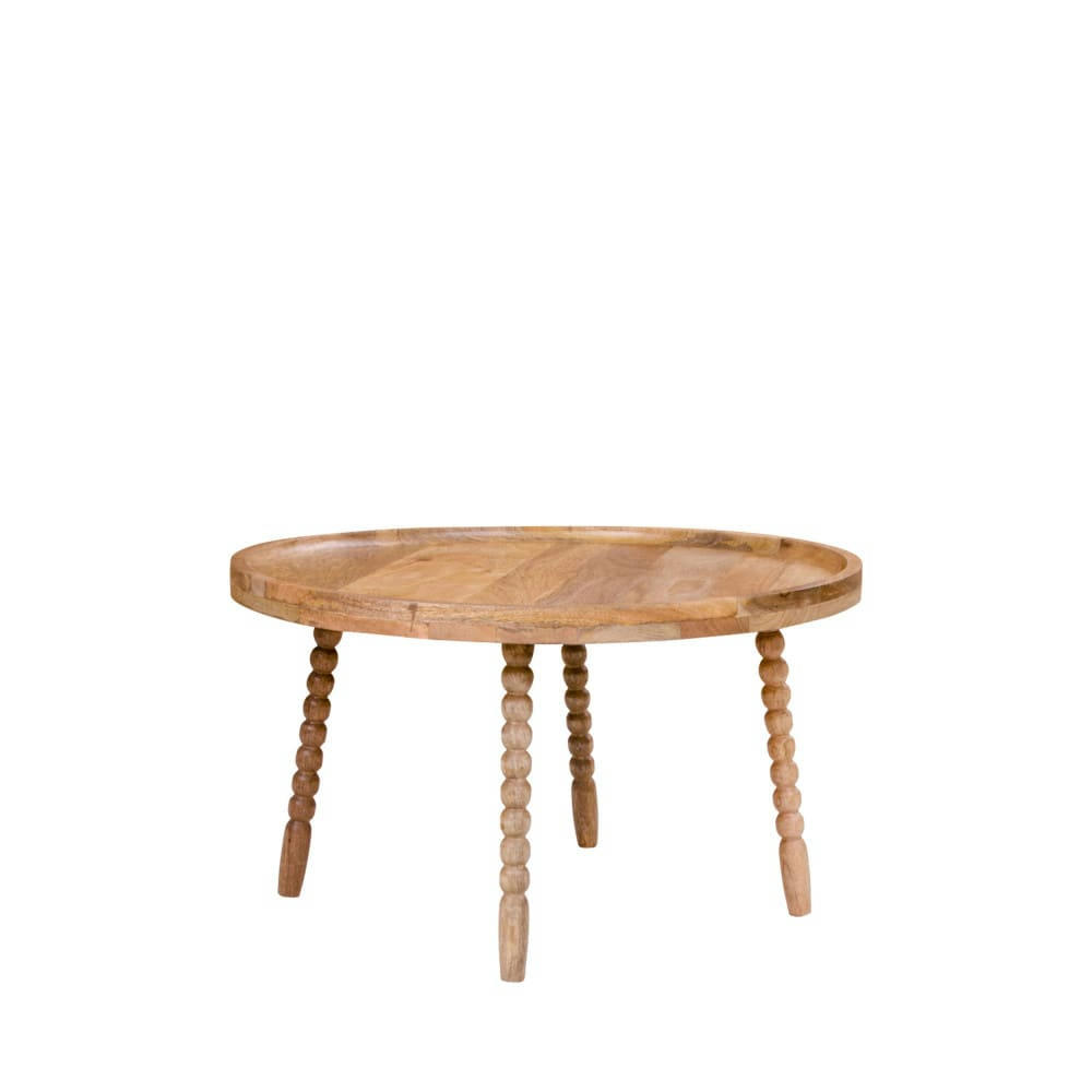 JAMMU - Table basse ronde en manguier D60cm naturel