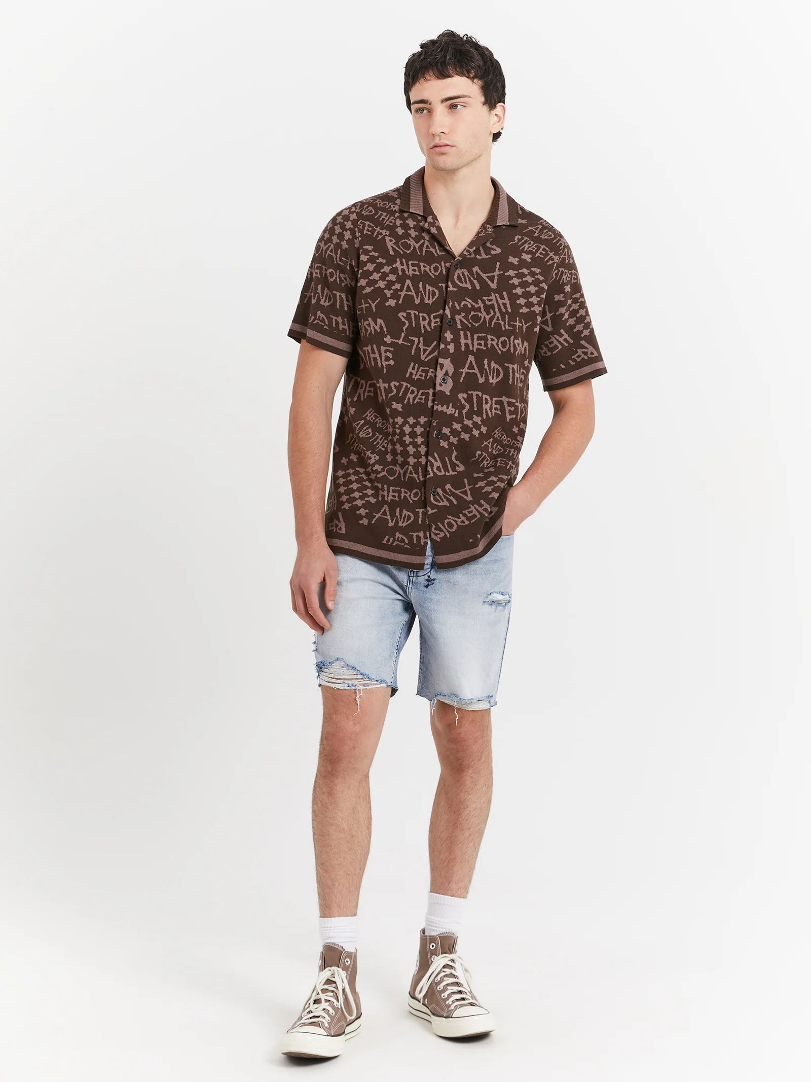 Heroism Knit Resort Short Sleeve Shirt