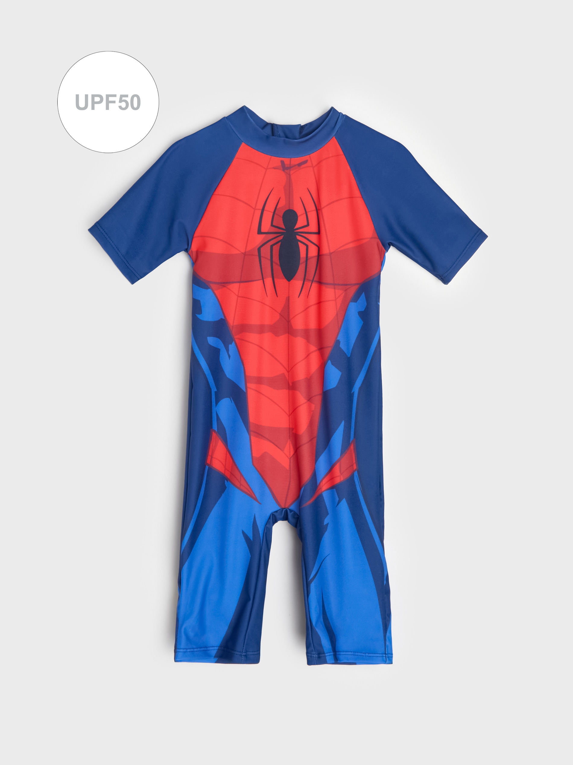 Jednoczęściowy strój kąpielowy UV 50 Spider-Man