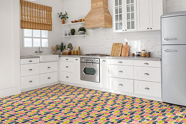 Carreaux vinyle Tulup 30x30 cm Gros plan sur le motif 9 pcs