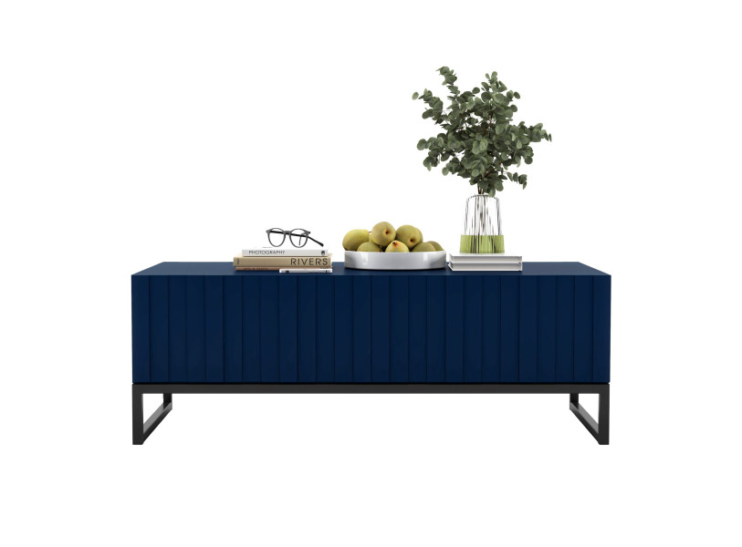Stolik kawowy Glamour prostokątny ława Granatowy Mat 110 cm