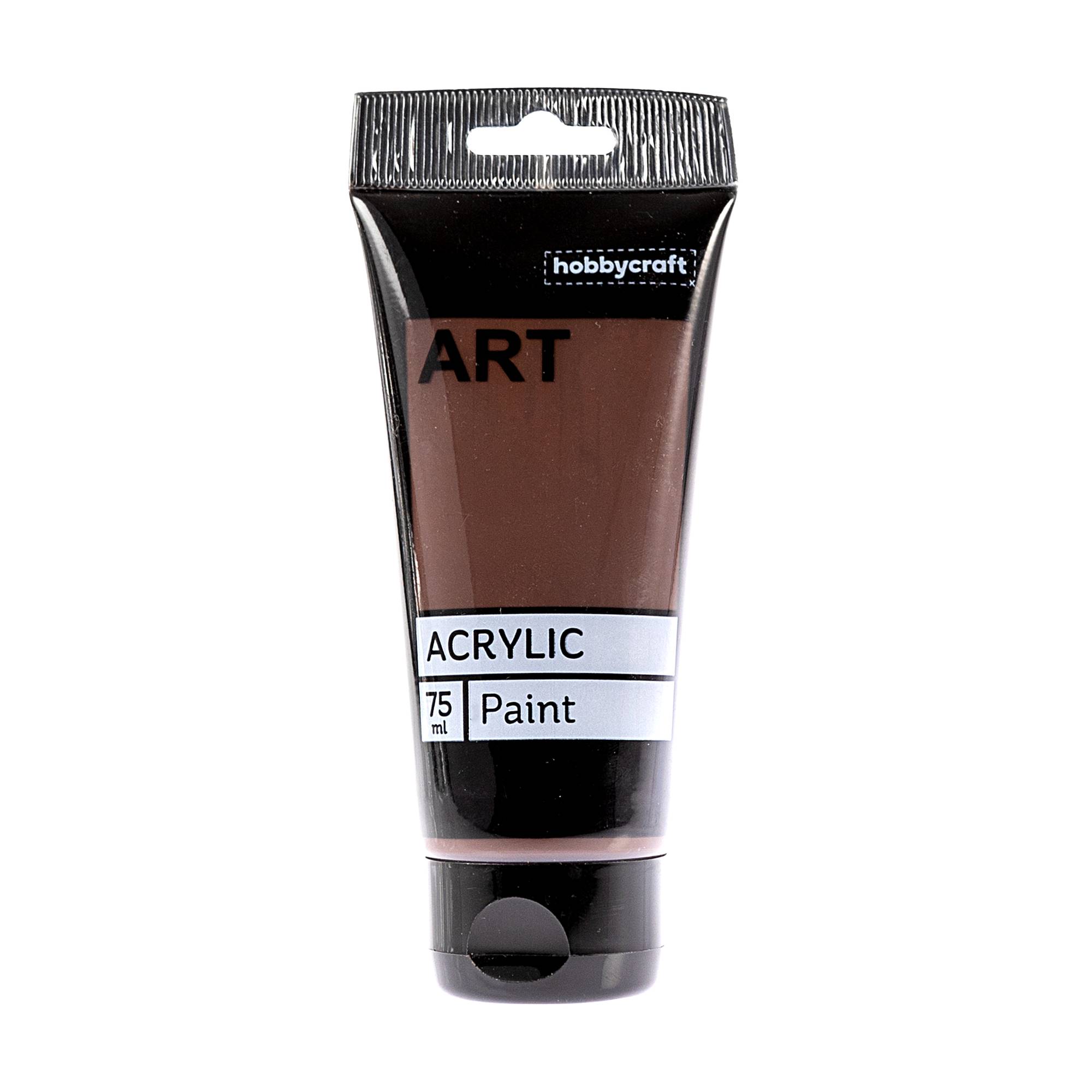 Dark Brown Art Acrylic Paint 75ml