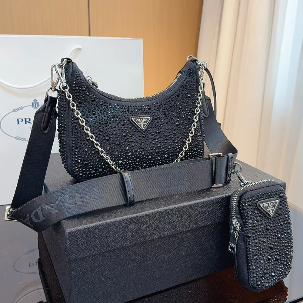 Prada Re-Edition  Crystal  Shoulder Messenger Bag