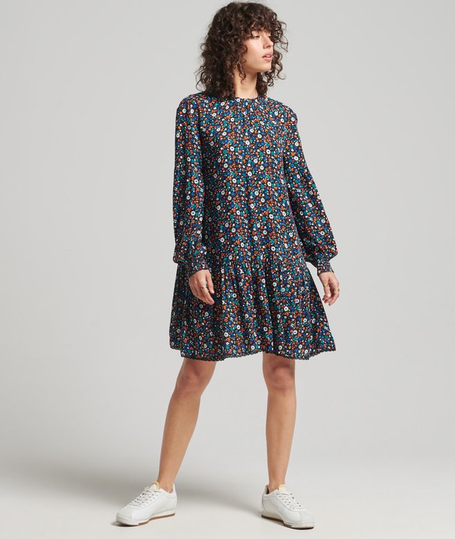 High Neck Mini Dress