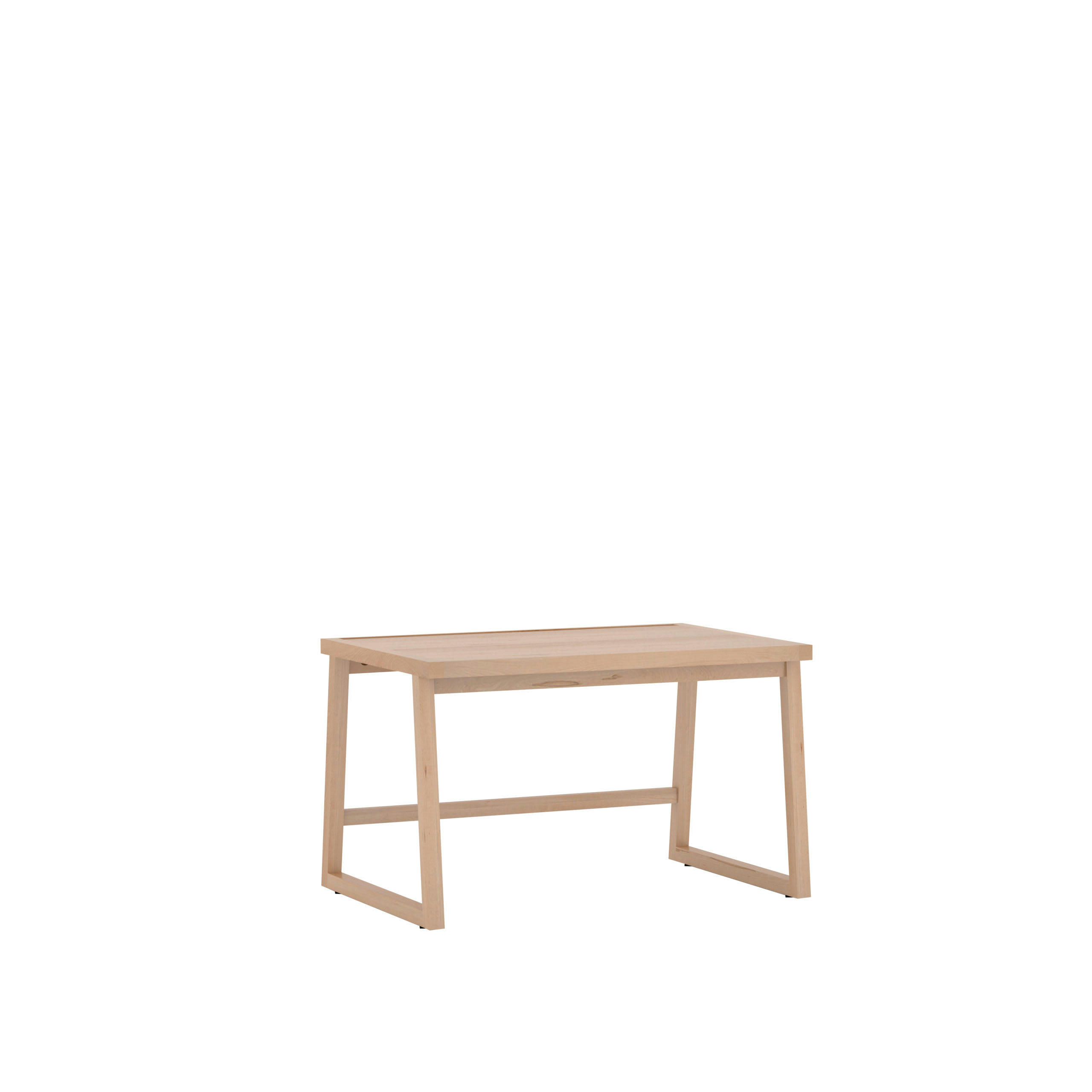 COMPAGNIE - Bureau en hêtre des Pyrénées 120x80 cm, accessoires metal