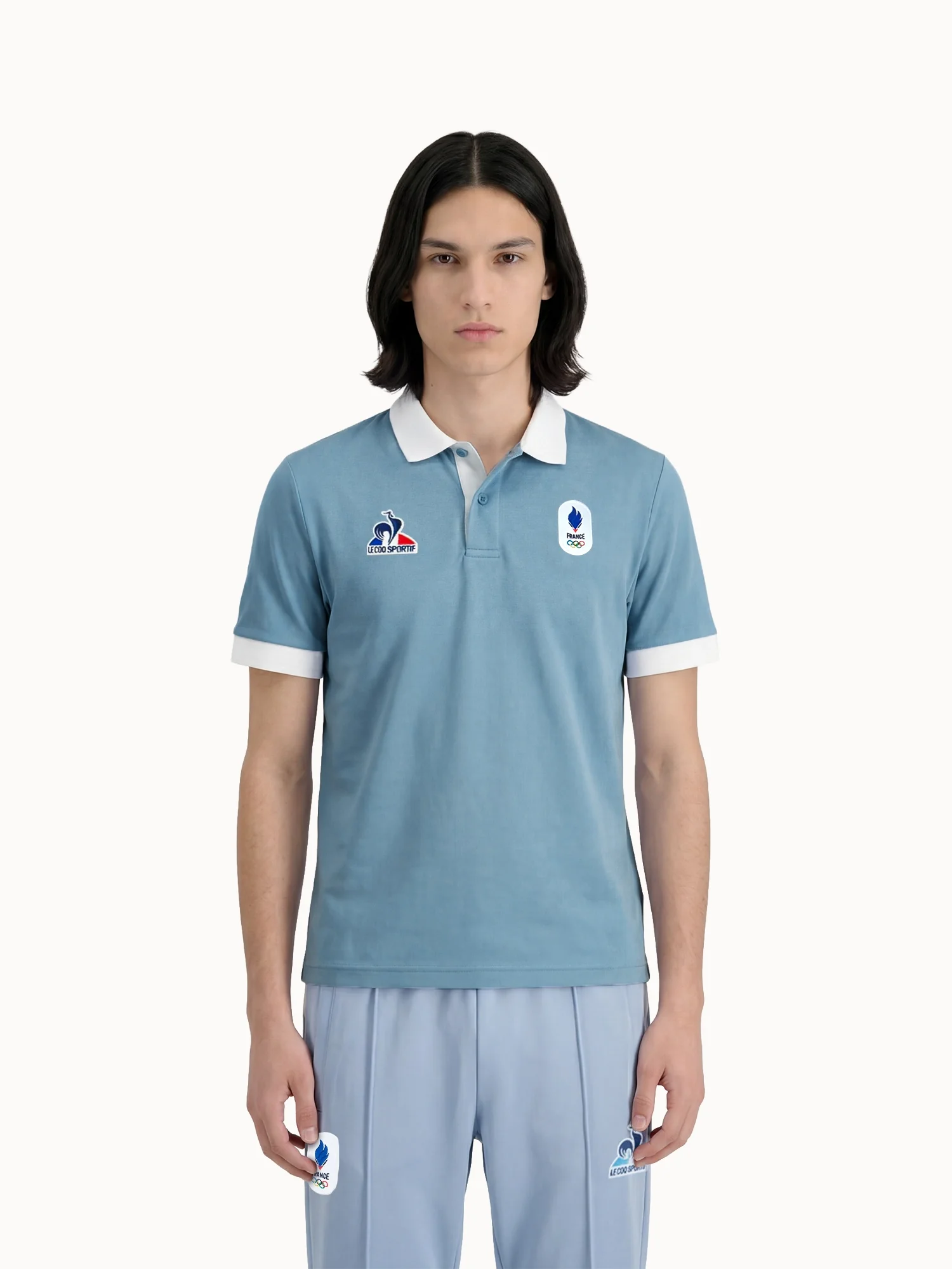 Polo en jersey technique brillant JO Milano-Cortina 2026
