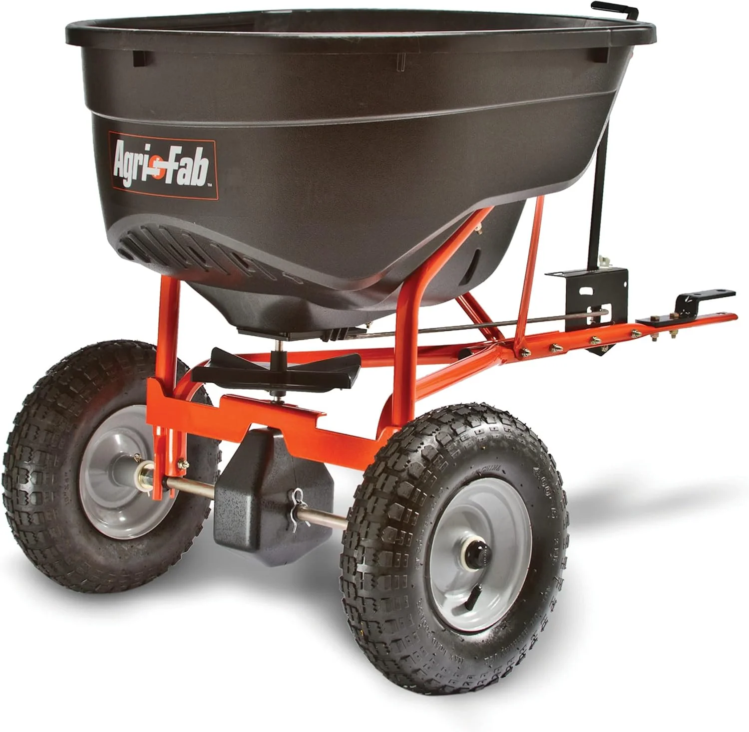 Tow-Behind Lawn  Garden Broadcast Spreader for Seed,Fertilizer,Salt,Ice Melt; Easy to use Flow Control from Seat of Riding Lawn Mower(Spreader)
