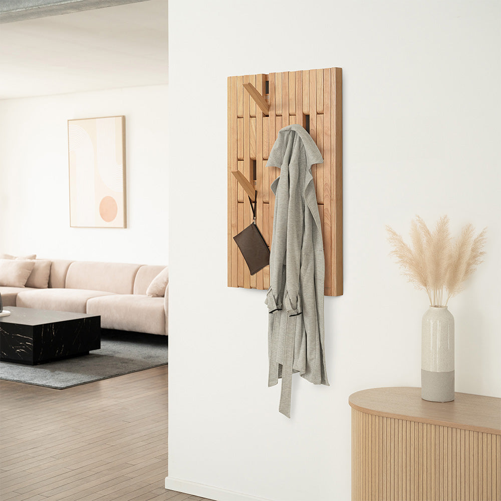 HOME DELUXE Garderobepaneel QUEST lichtbruin - 55 x 4 x 105 cm