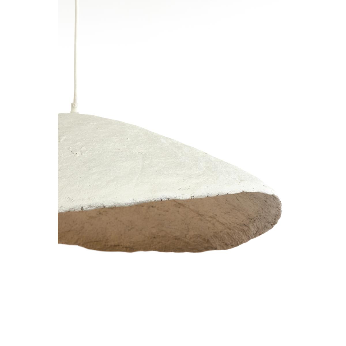 Light & Living - Lonia hanglamp 71x53,5x23 cm - crème antiek brons