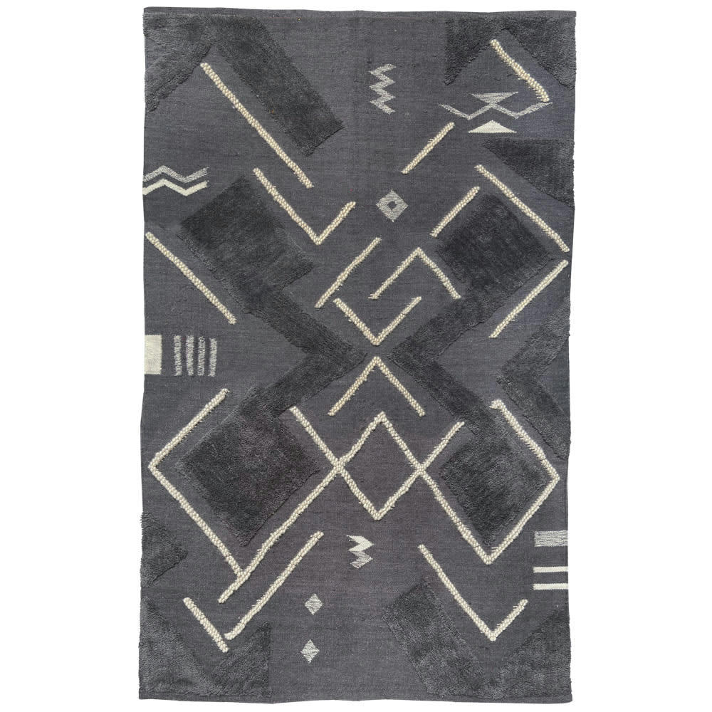 TRÉSOR - Tapis en laine Miracle gris confortable 160x260