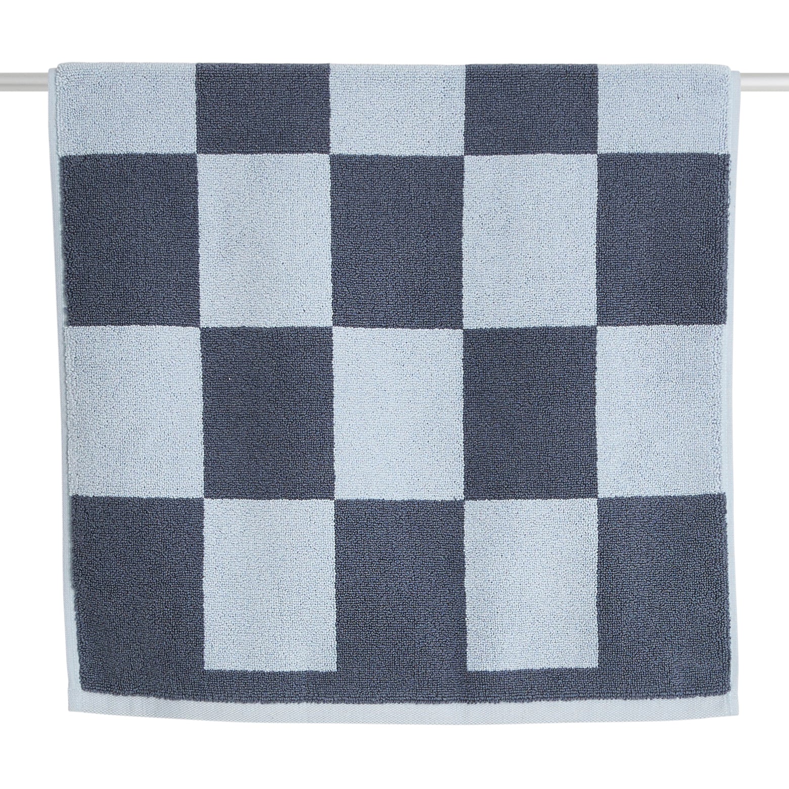 HAY Check Badmat - Staal Blauw