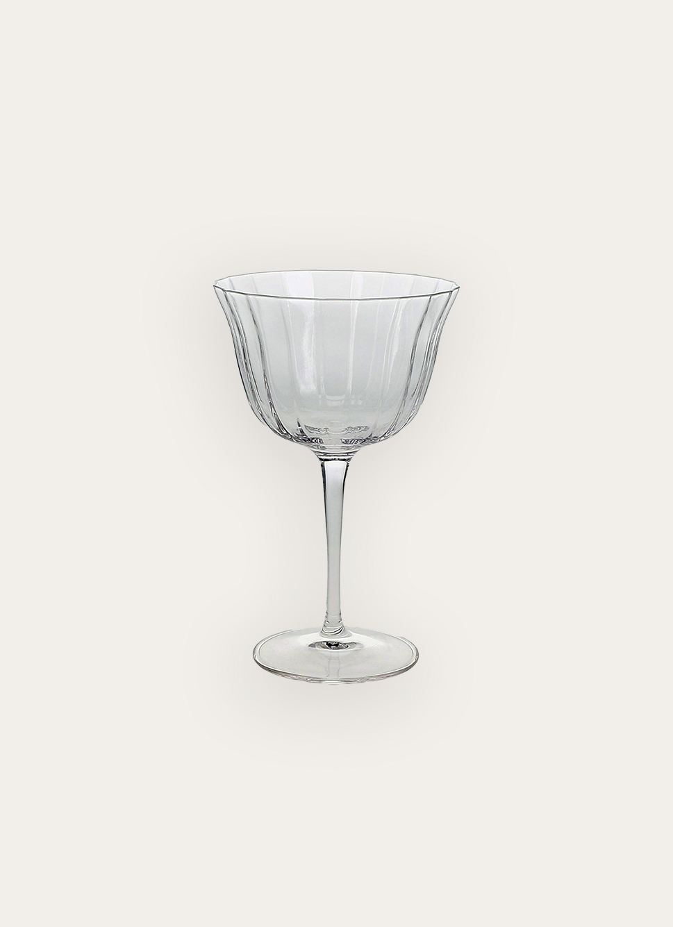 BOÎTE DE 4 COUPES A COCKTAIL EN CRISTALLIN TRANSPARENT