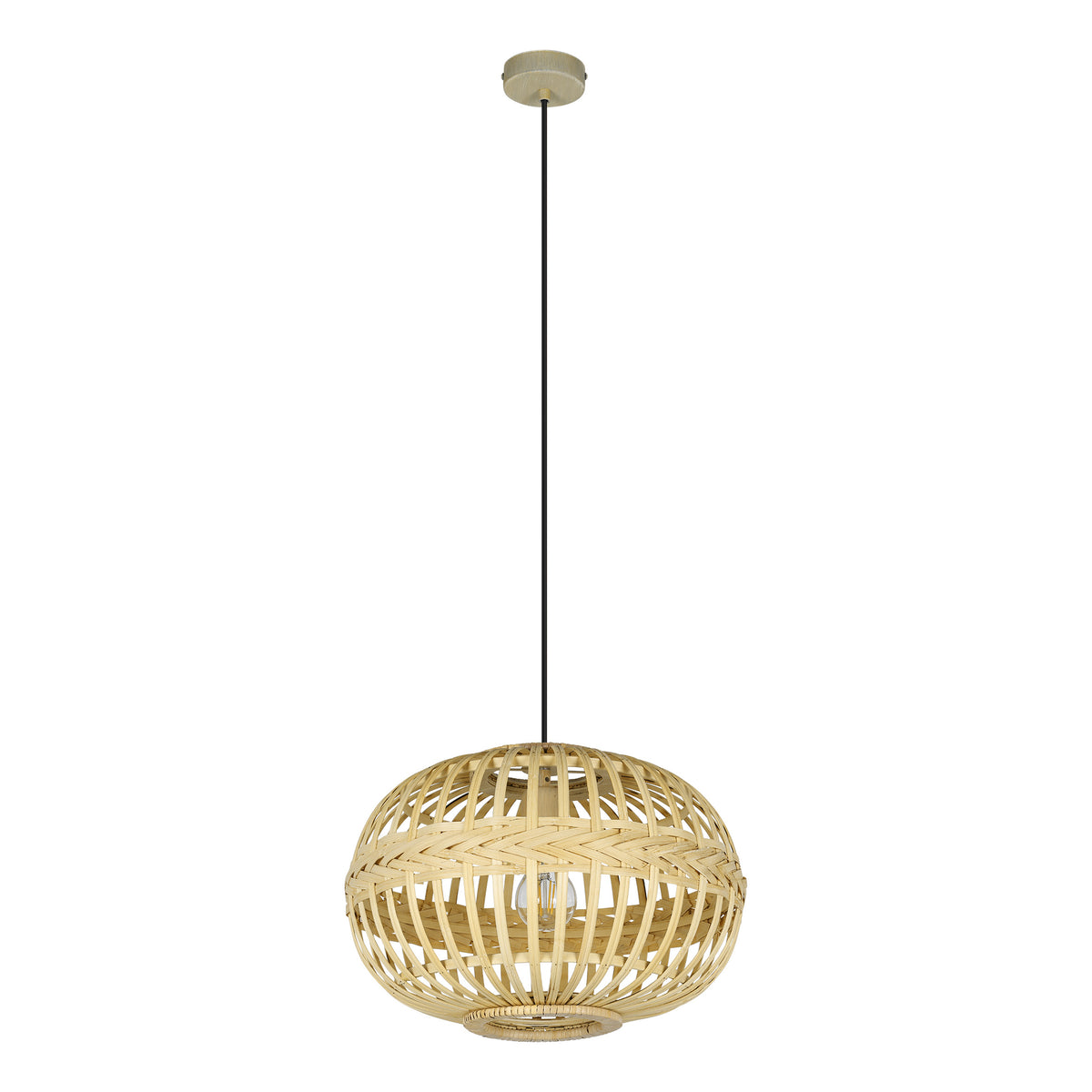EGLO hanglamp Amsfield - e27 - ø 38 cm - bruin