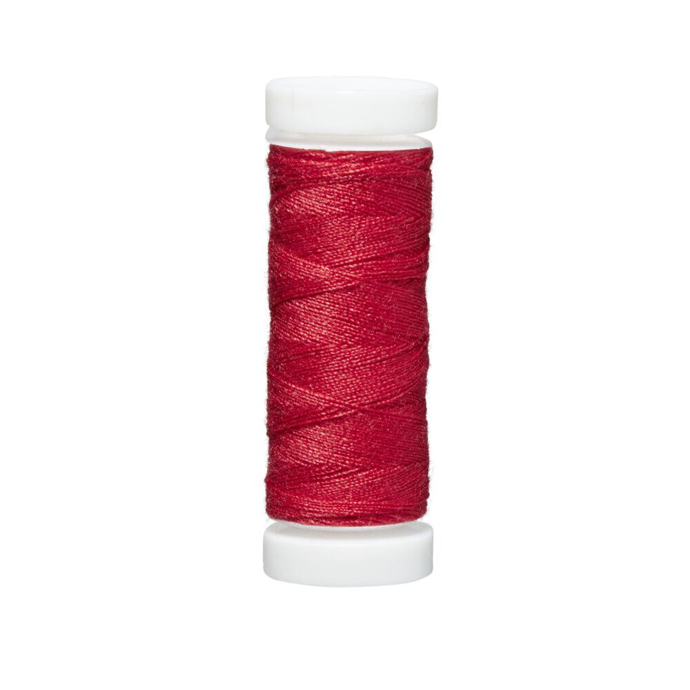 Bobine de fil à coudre rouge coquelicot 100m