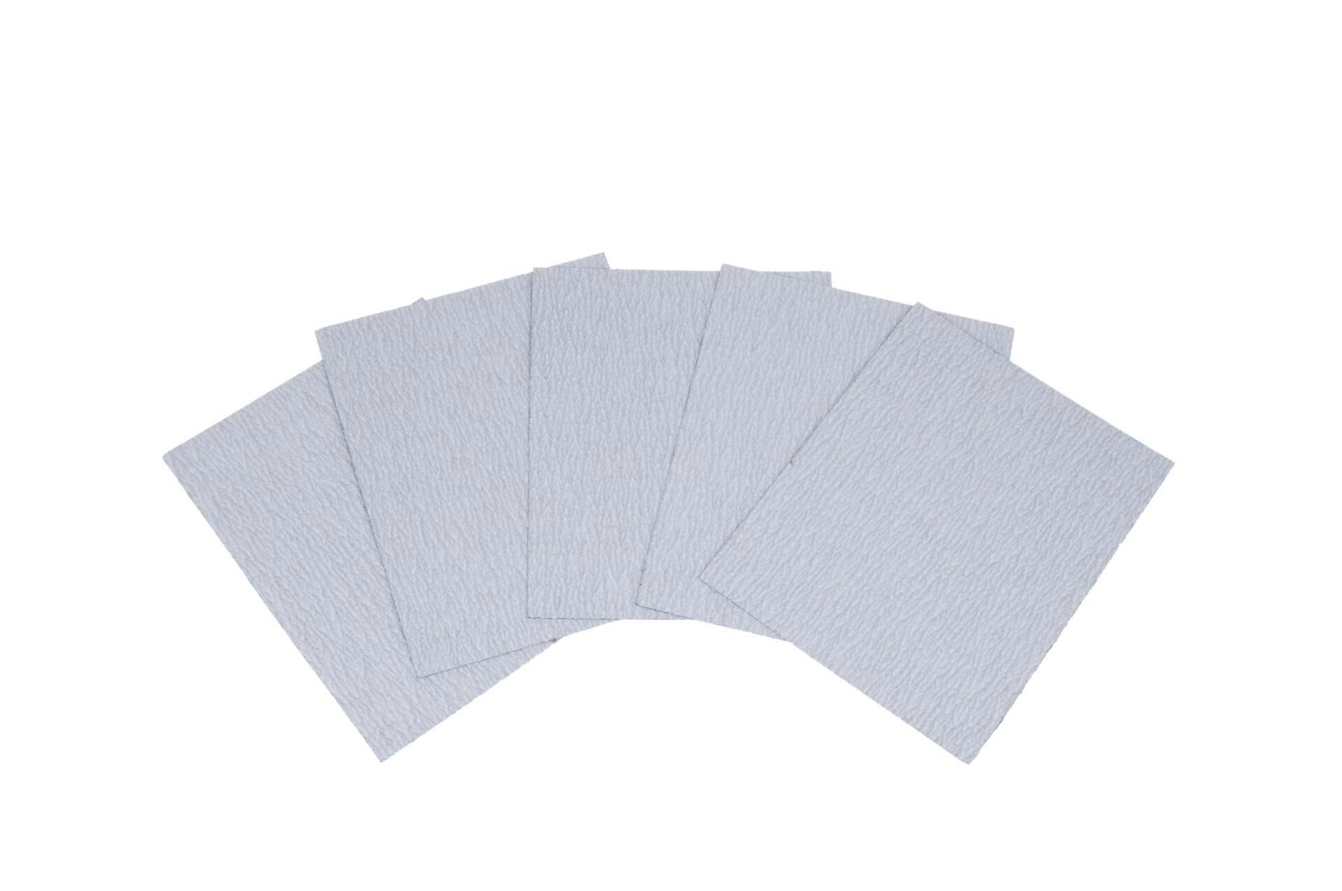 MAXIMUM Stearate Coated Aluminum Oxide 1/4 Sheet Sandpaper Sheets for Wood, Metal, Plastic, 5-pk