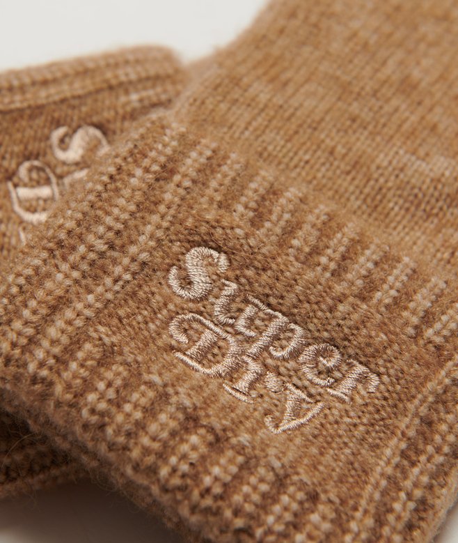 Ribbed Knitted Gloves