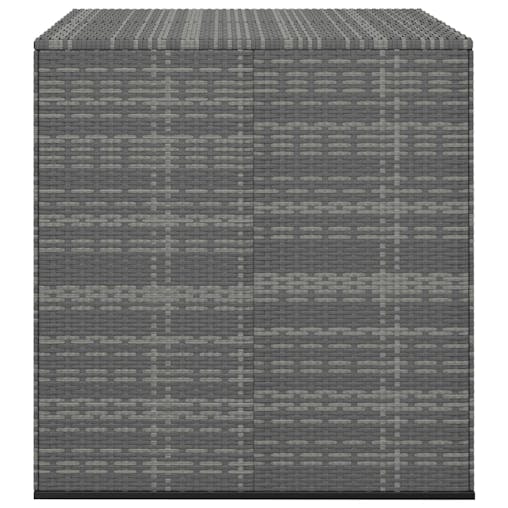 NNEVL Garden Cushion Box PE Rattan 100x97.5x104 cm Grey