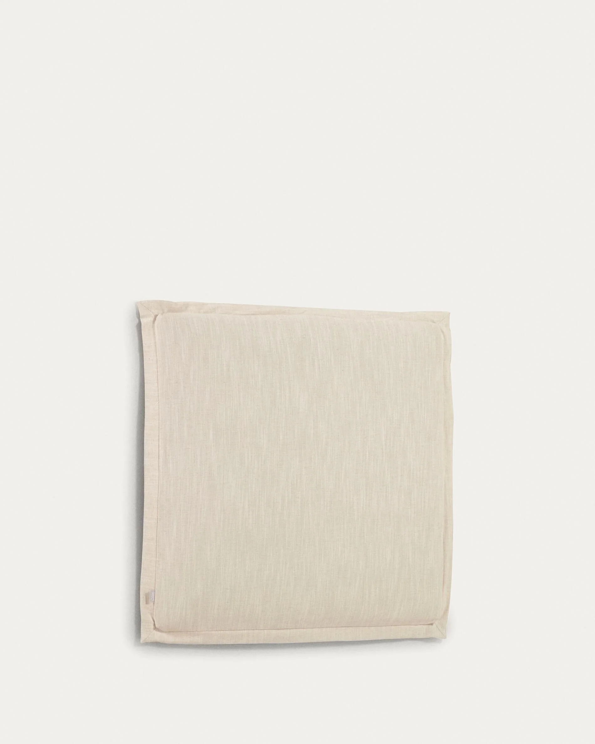 Tanit headboard with removable white linen cover for a bed up to 90 cm