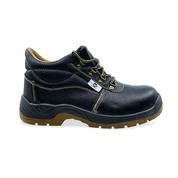 Chaussures de Sécurité Hautes S3 SRC T43 - Cuir Souple, Coque Acier, Semelle Antidérapante Haute Adhérence