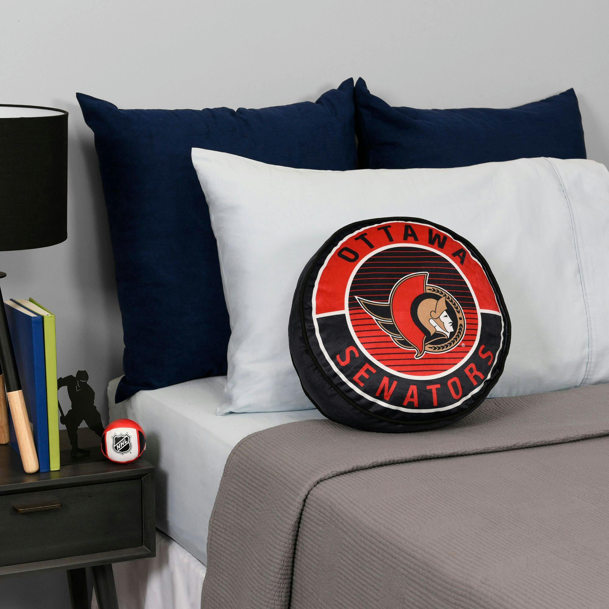 NHL Ottawa Senators Hockey Puck Pillow Cushion