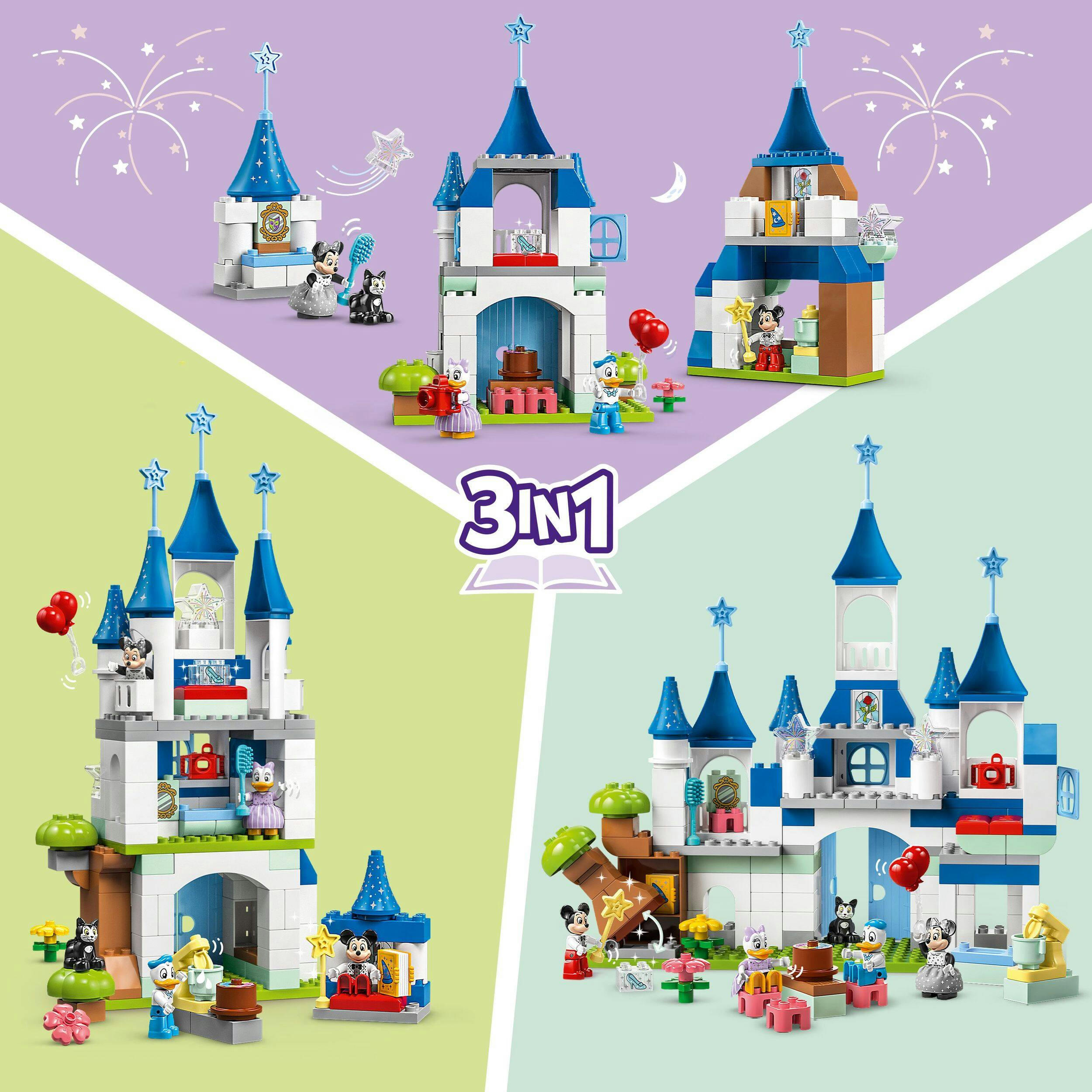 Lego Duplo 10998 Disney  3-in-1 Magic Castle, Ages 3+