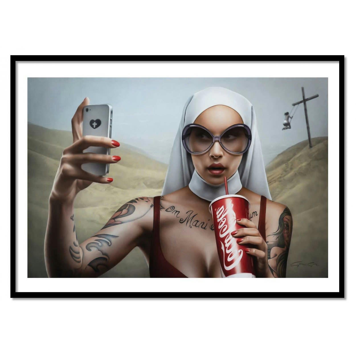 ALEXANDRE GRANGER - MEA CULPA - ALEXANDRE GRANGER - Affiche d'art 30 x 40 cm