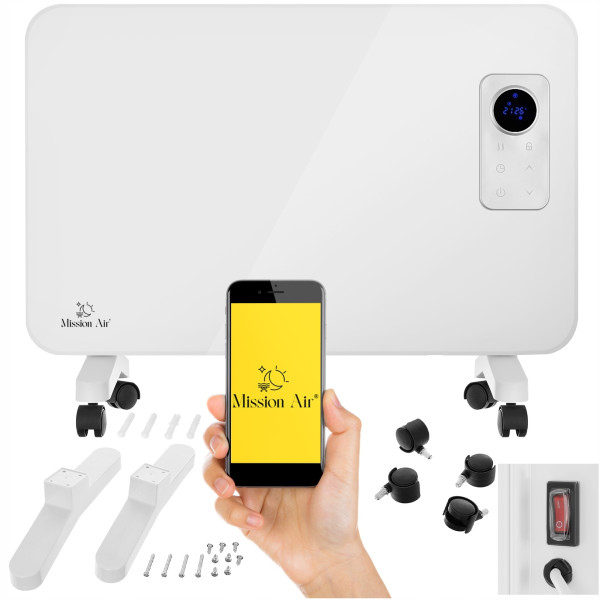 GRZEJNIK ELEKTRYCZNY Konwektorowy 1000W Mission Air WIFI eco