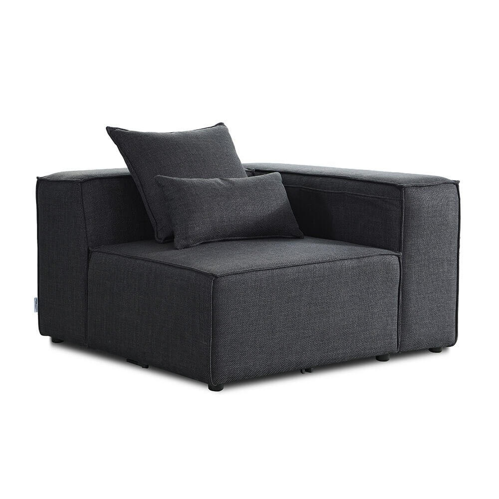 Home Deluxe Modulaire Bank VERONA Antraciet Hoekbank Rechts