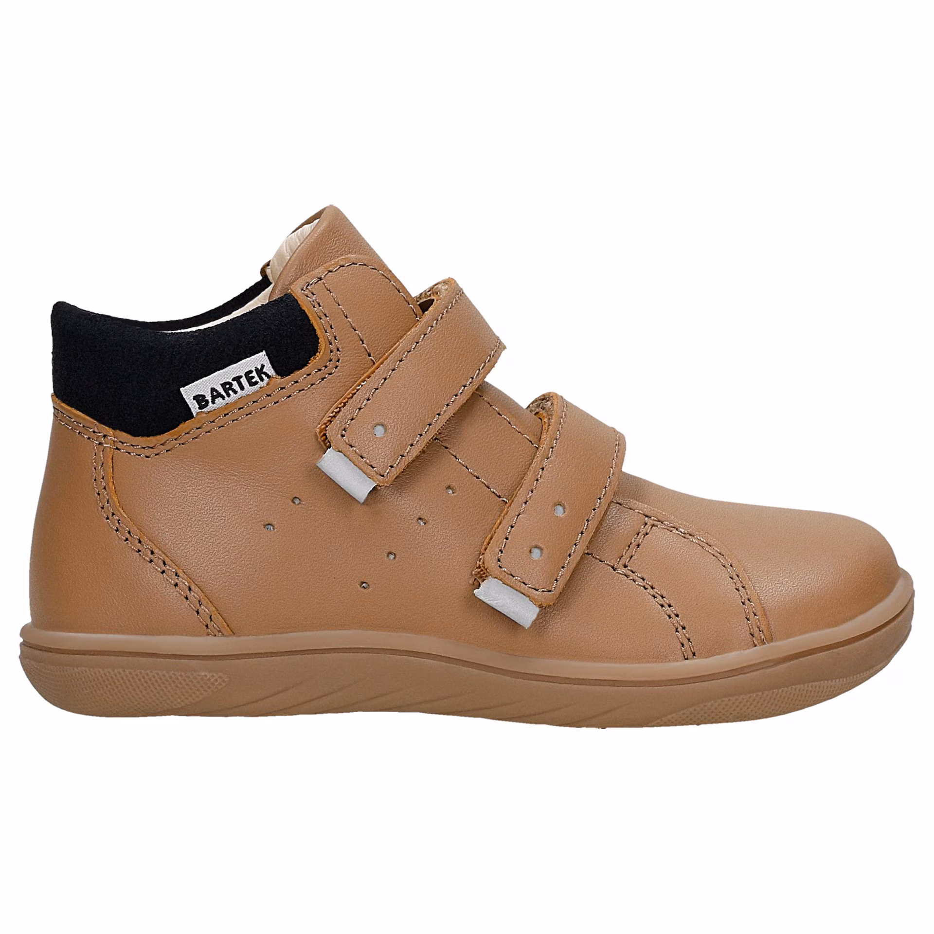 Beżowe skórzane trzewiki barefoot BARTEK 86309-54