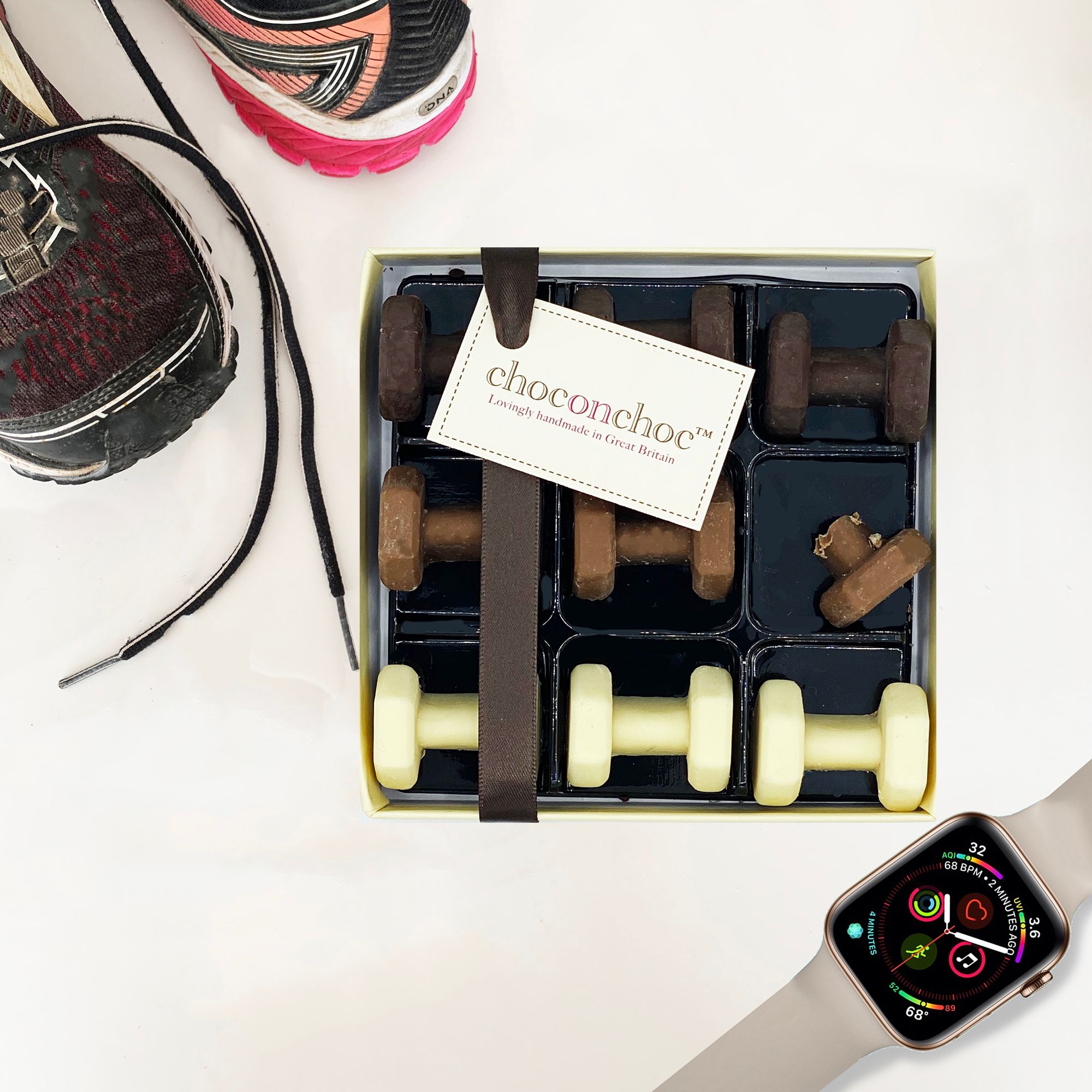 CHOC ON CHOC Chocolate Dumbbells
