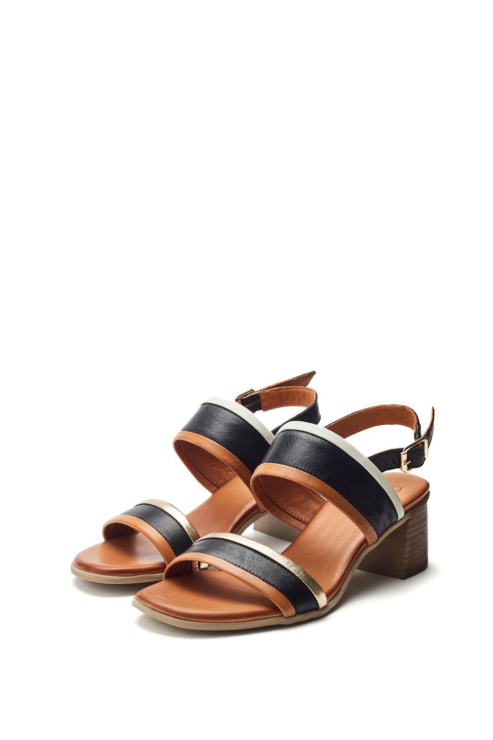 Moda In Pelle Luzula' Leather Heeled Sandals