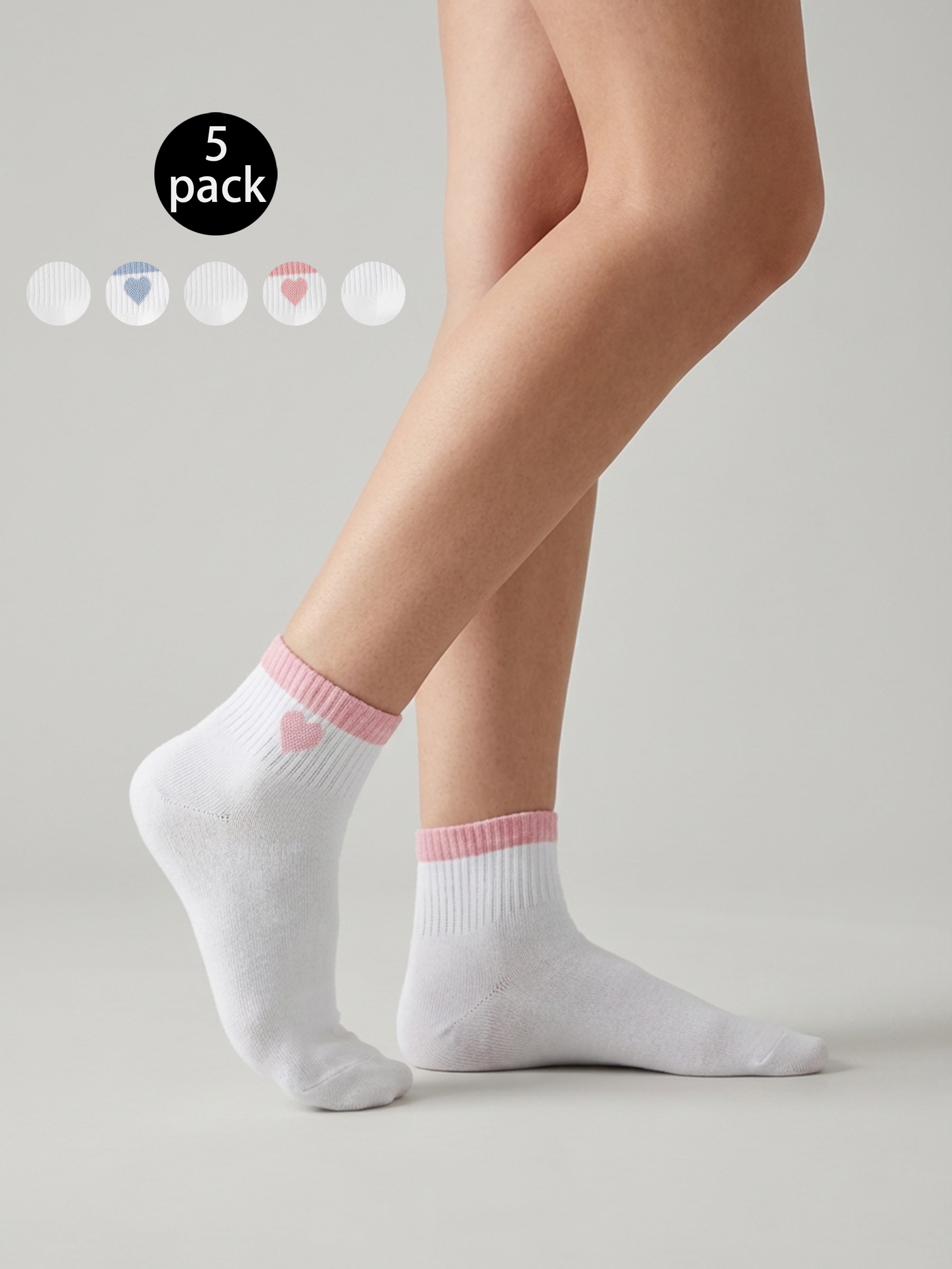 Prążkowane skarpetki 5 pack