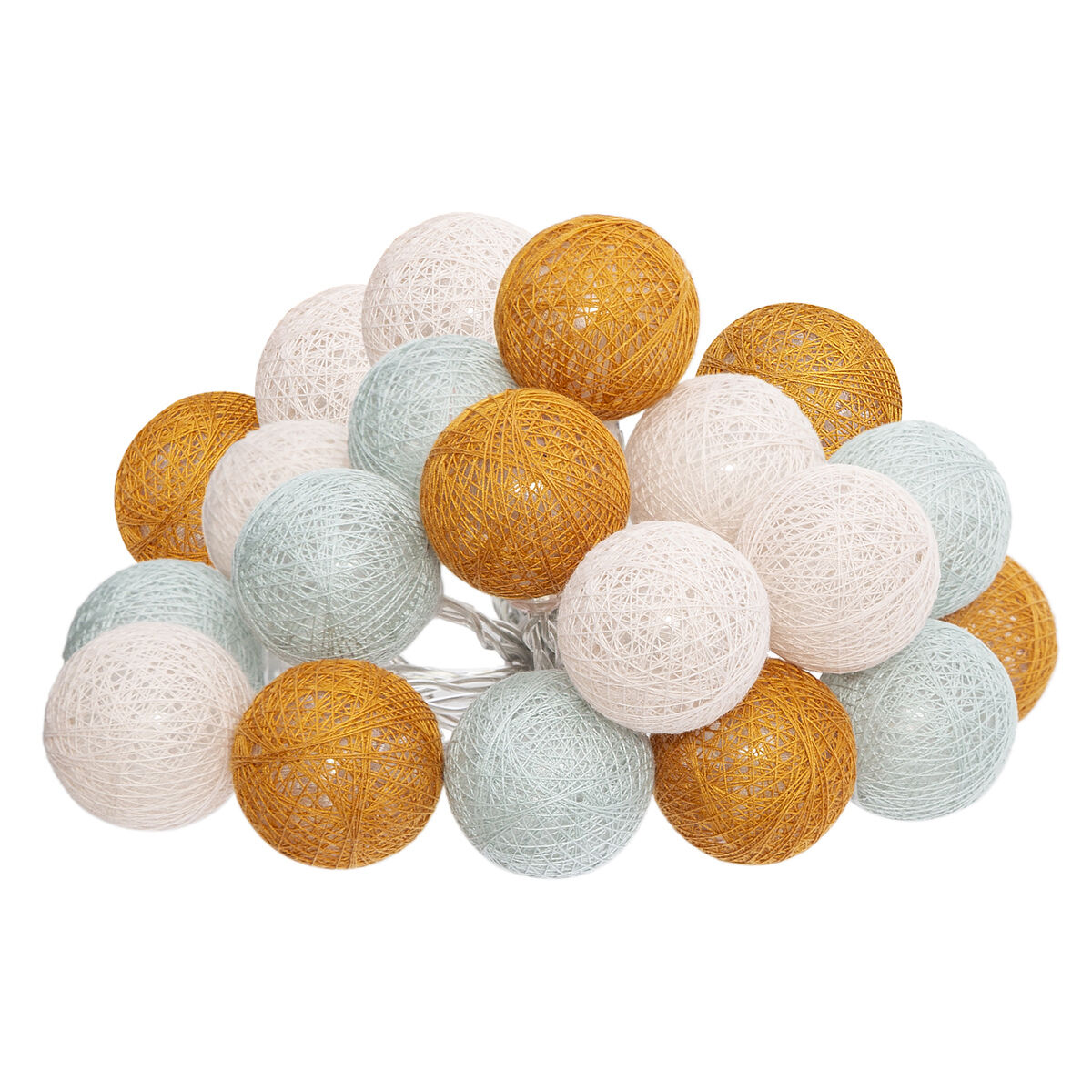 Grinalda 20 LED amarelo e azul 435cm