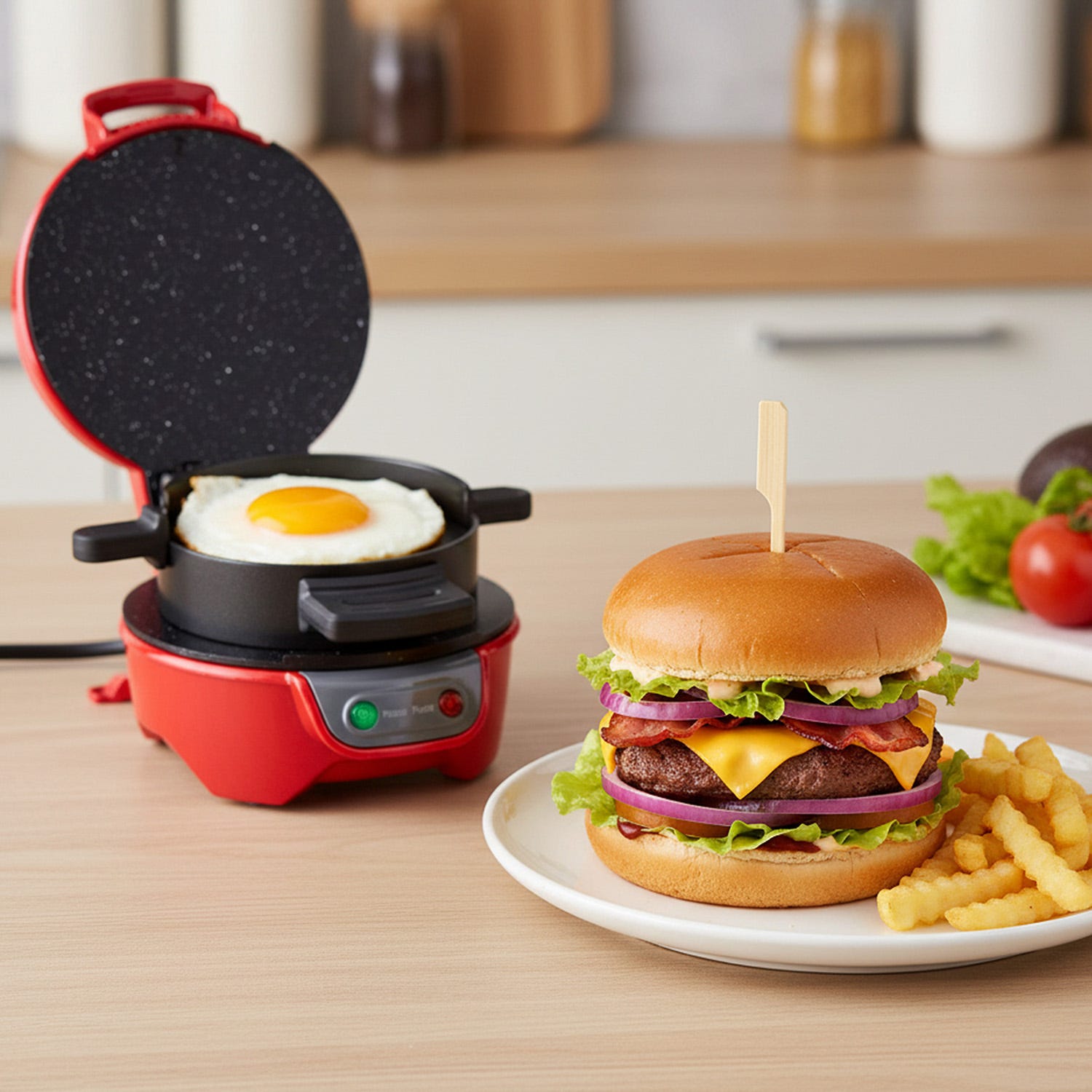 Macchina per hamburger 600 W