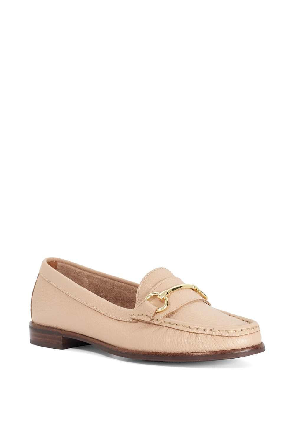Dune London Wide Fit 'Glenny' Leather Loafers