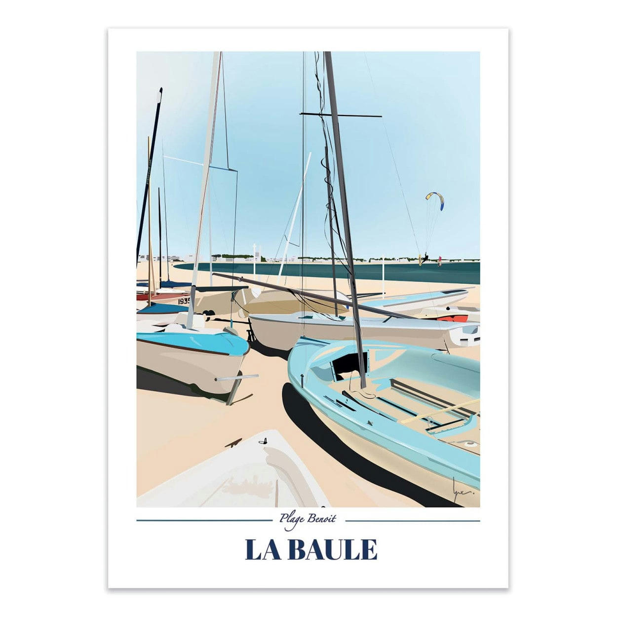LPX ILLUSTRATION - LA BAULE VERSION 2 - LPX ILLUSTRATION - Affiche d'art 30 x 40 cm