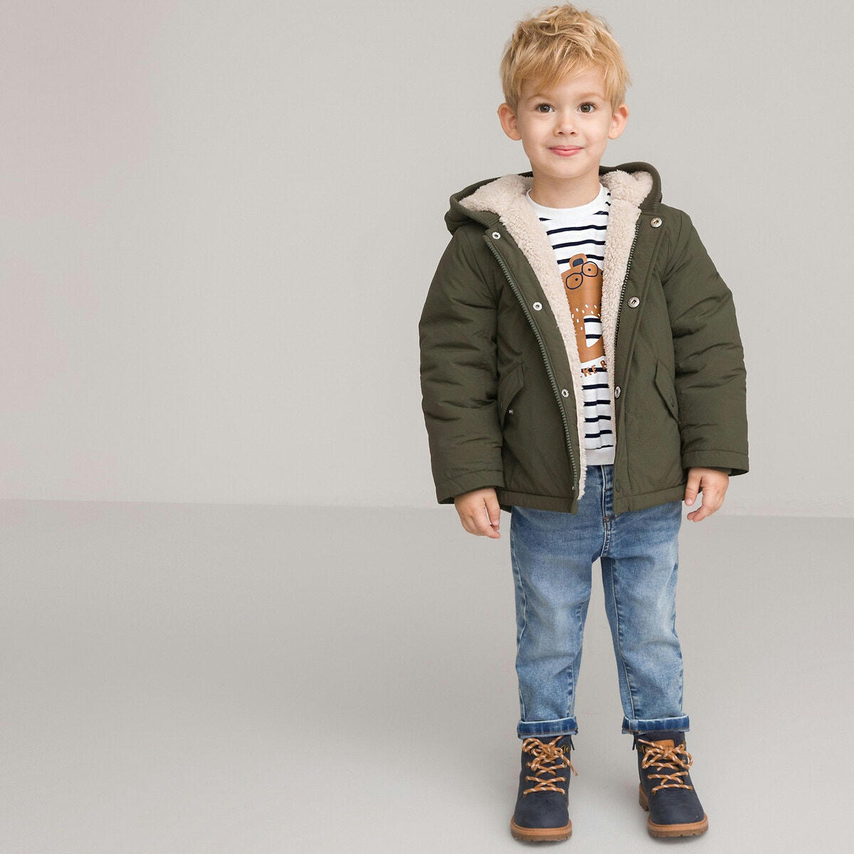 Sweat Signature en molleton, motif ourson