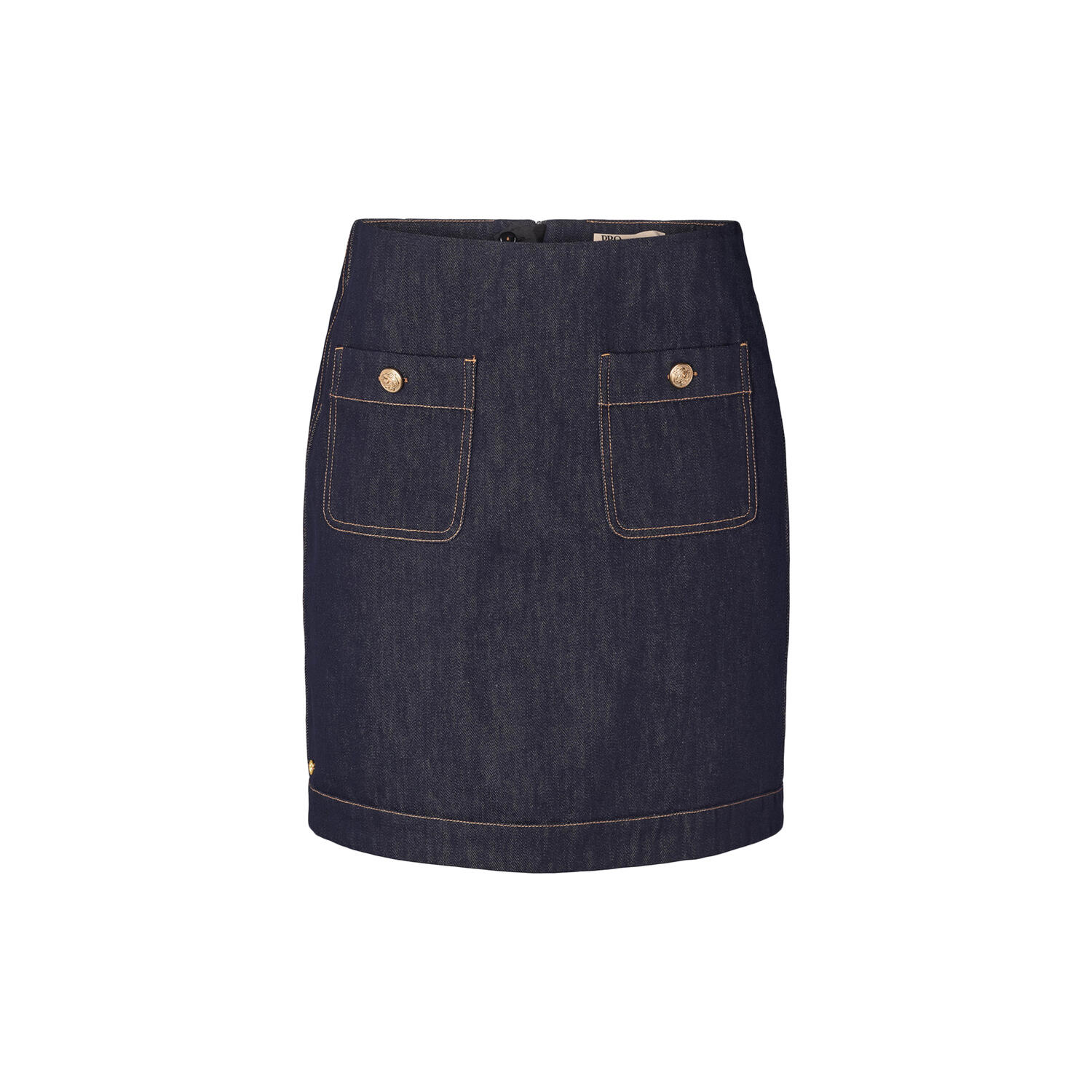 1019PBOMarmonti skirt, dark denim