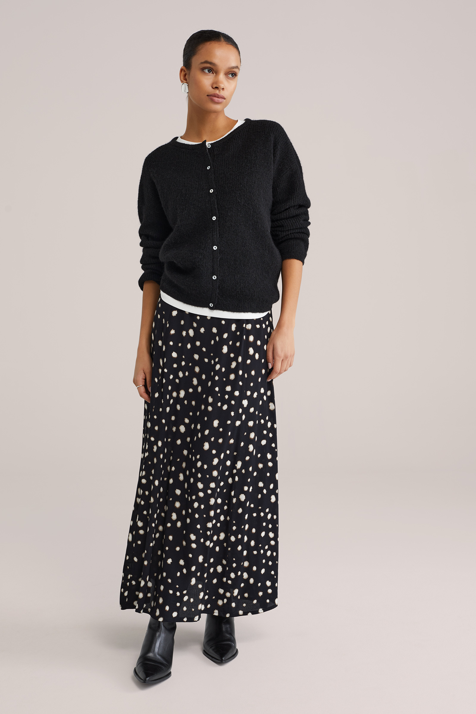 Dames gebreid vest van wolmix