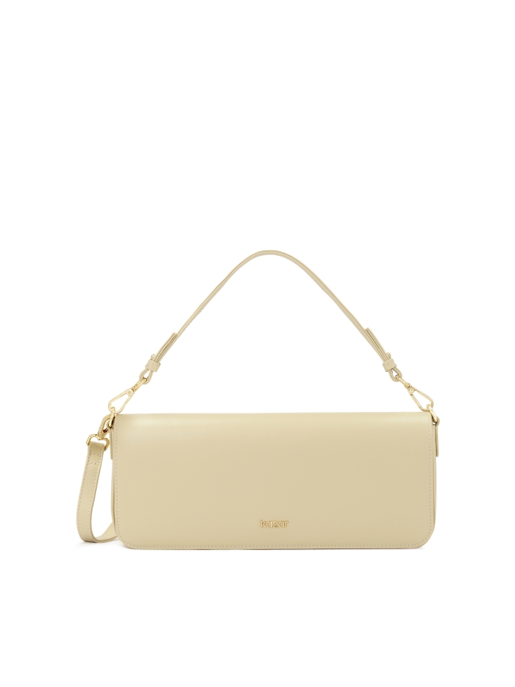 Light oblong handbag with two straps