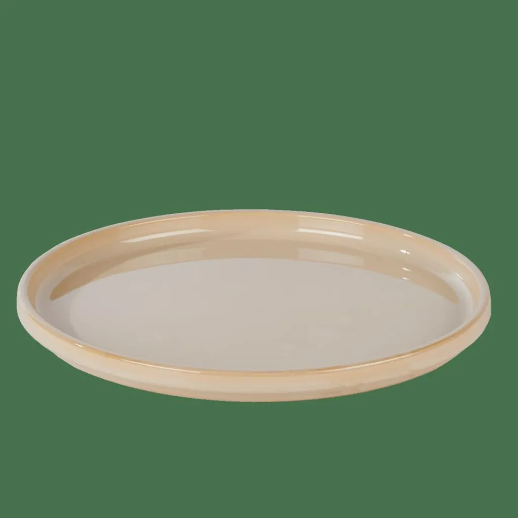 Assiettes^CASA MINERAL SAND Assiette Beige