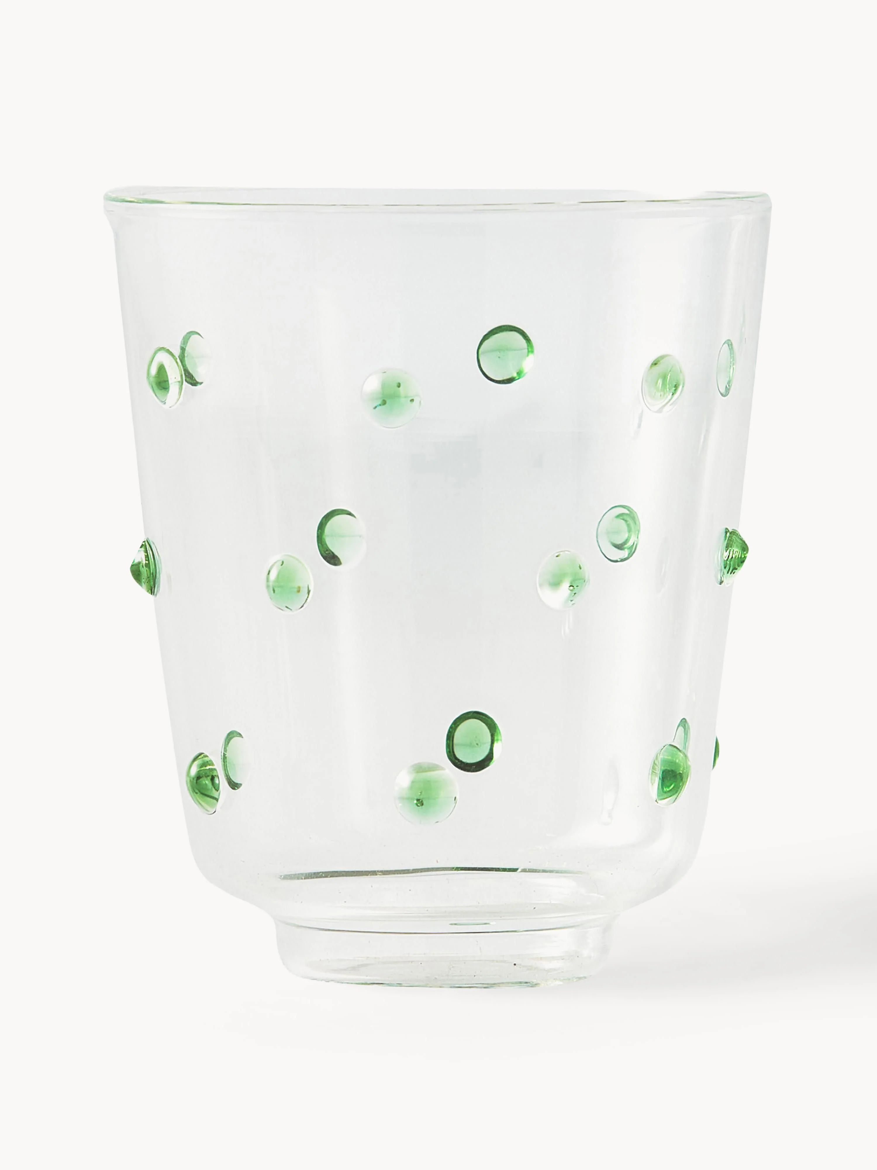 Mundgeblasene Trinkgläser Nob aus Borosilikatglas, 2er-Set