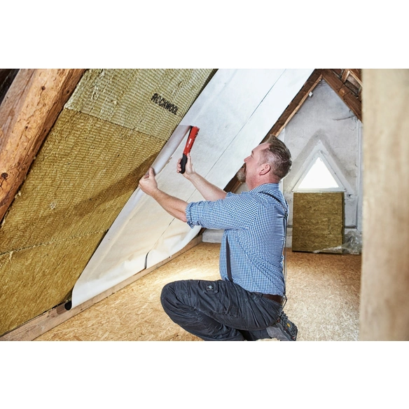 Hammer-Tacker »J-033«, rot, 95 Klammern
