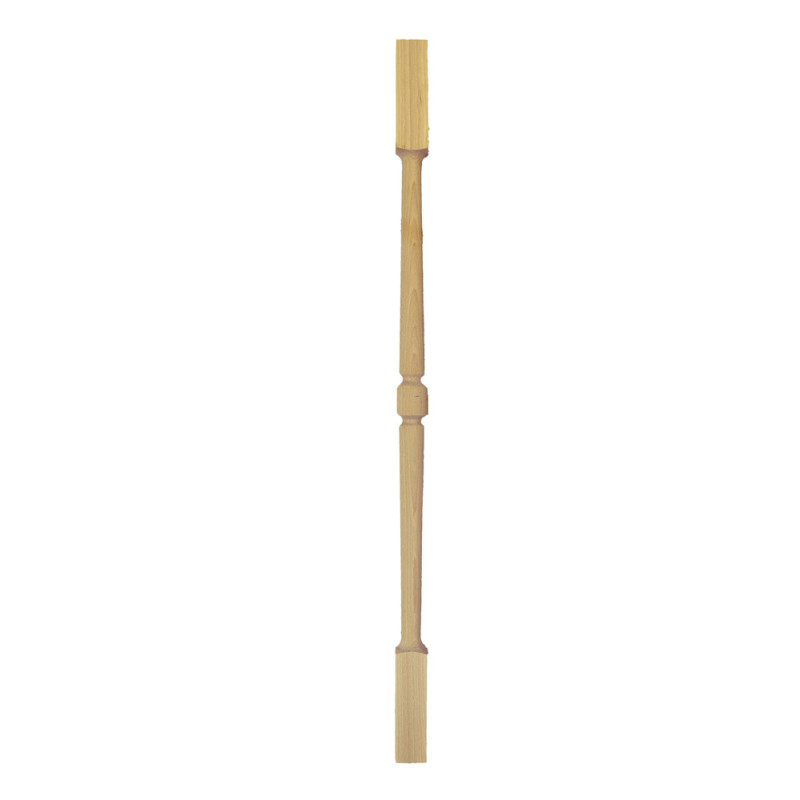 Balustre tourné en hêtre 4,5 x 4,5 x 92 cm SOGEM